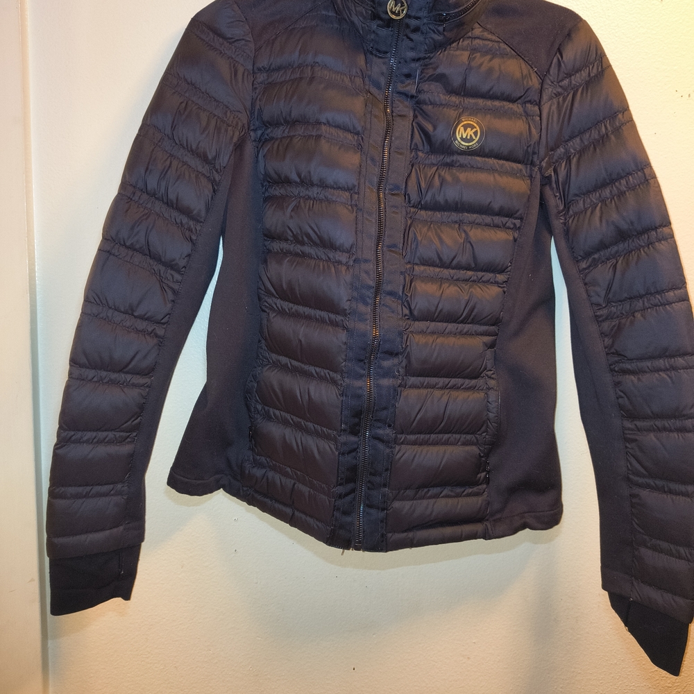 Michael Kors Dark Blue Puffer Jacket Women's Size Medium Very Good Condition